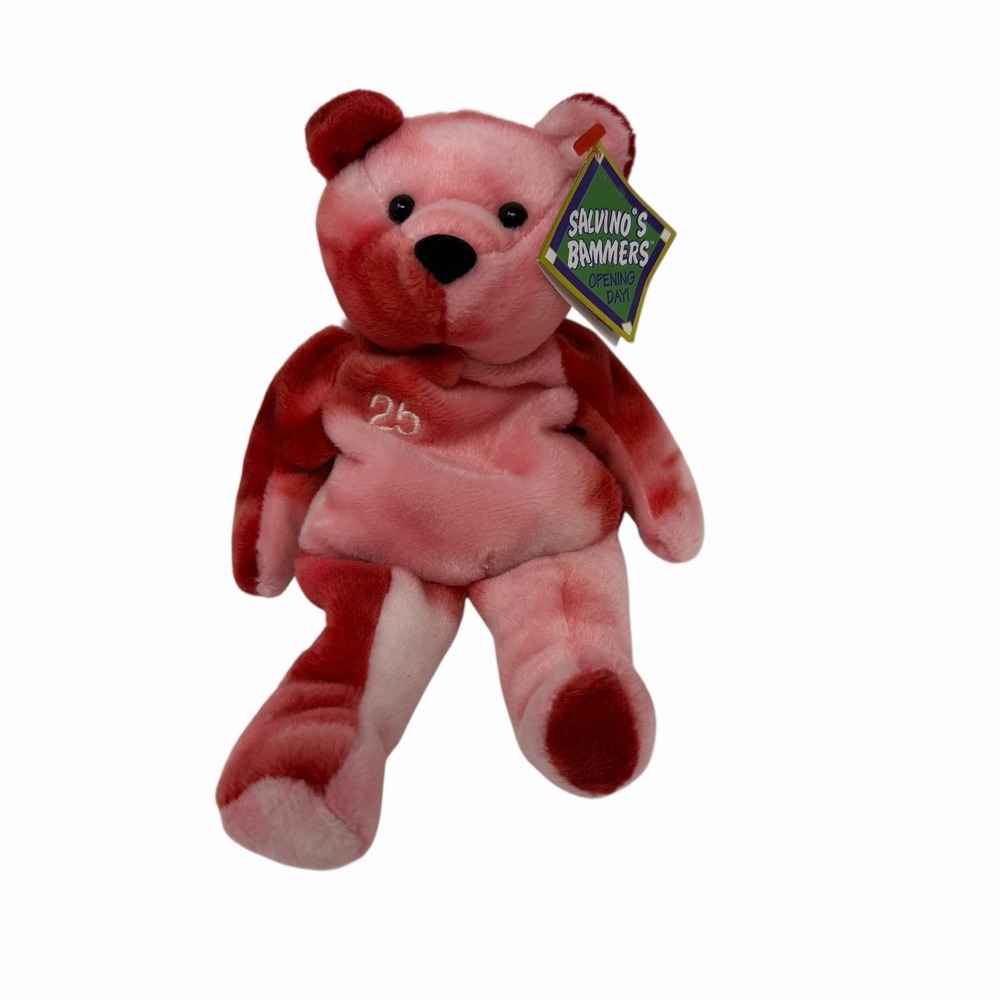 Salvinos Bammers Mark McGwire 25 Beanie Bag Plush Baseball MLB‎ Vintage Toy